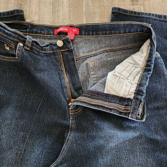 Gloria Vanderbilt Womens Jeans Size 16 Straight-Leg Classic Fit Stretch Denim - Picture 4 of 9